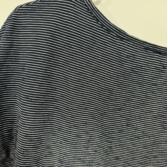 CASLON Blue Striped Tee Shirt Size Small Short Sleeves - Picture 6 of 6